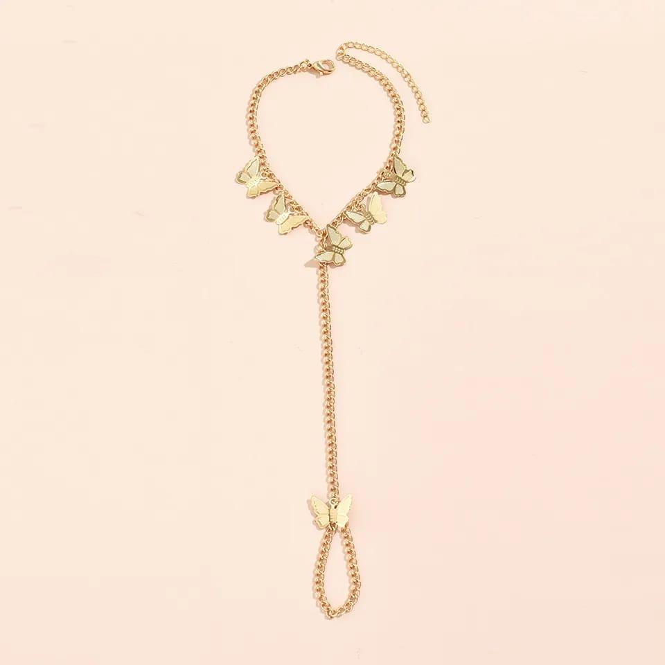 Butterfly hand Charm Bracelet For Girls