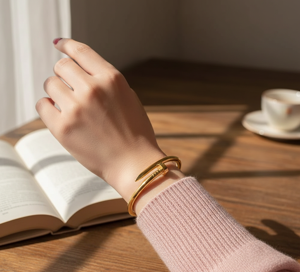 Cartier Nail Bangle – Stainless Steel | Iconic Luxury Design